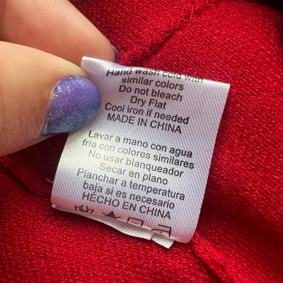 On 12th Red Rhinestone Corset Detail Crop Top Medium - Picture 6 of 9